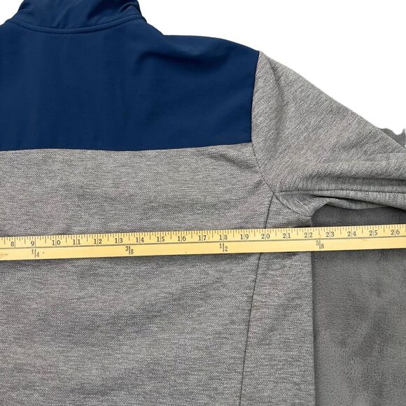 Orvis Sweater Mens Med Performance Pullover Quarter Zip Fleece Gray Pocket - Picture 4 of 10